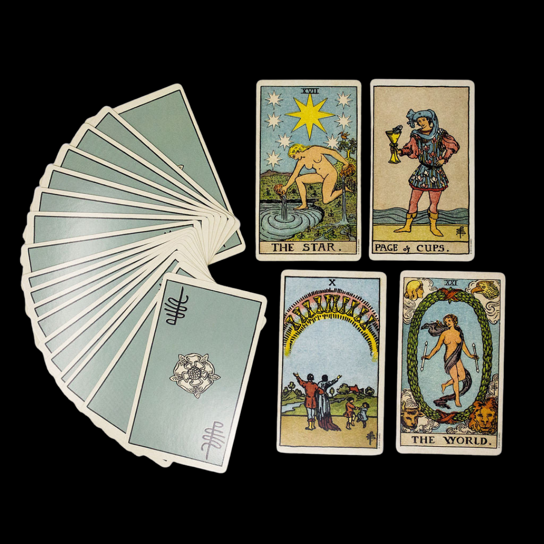 The Smith-Waite Centennial Tarot Deck in a Tin